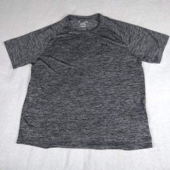 Under Armour Men’s Performance Tech Shirt Gray Heather Short Sleeve Size XXL - Picture 10 of 14